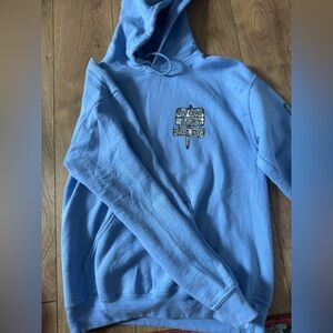 Blue Graphic Hoodie